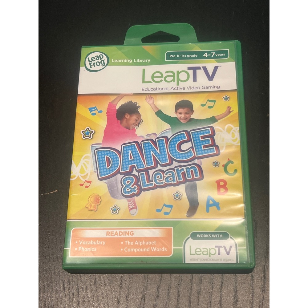 LeapFrog LeapTV Dance & Learn Educational Active Video Game Kid Ages 4-7 Reading